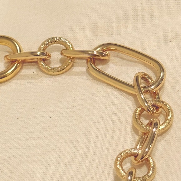 J.Crew mixed link gold necklace NWOT - Picture 4 of 5